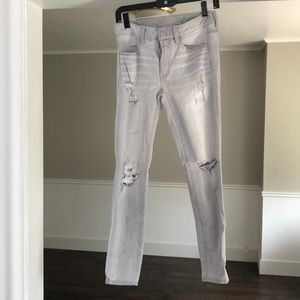 AE super stretch gray jeans